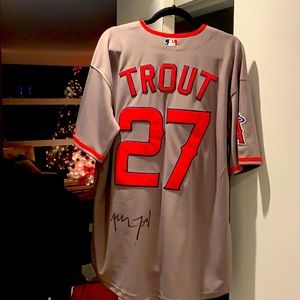 Signed Mike Trout Alternate Jersey